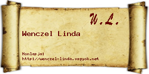 Wenczel Linda névjegykártya